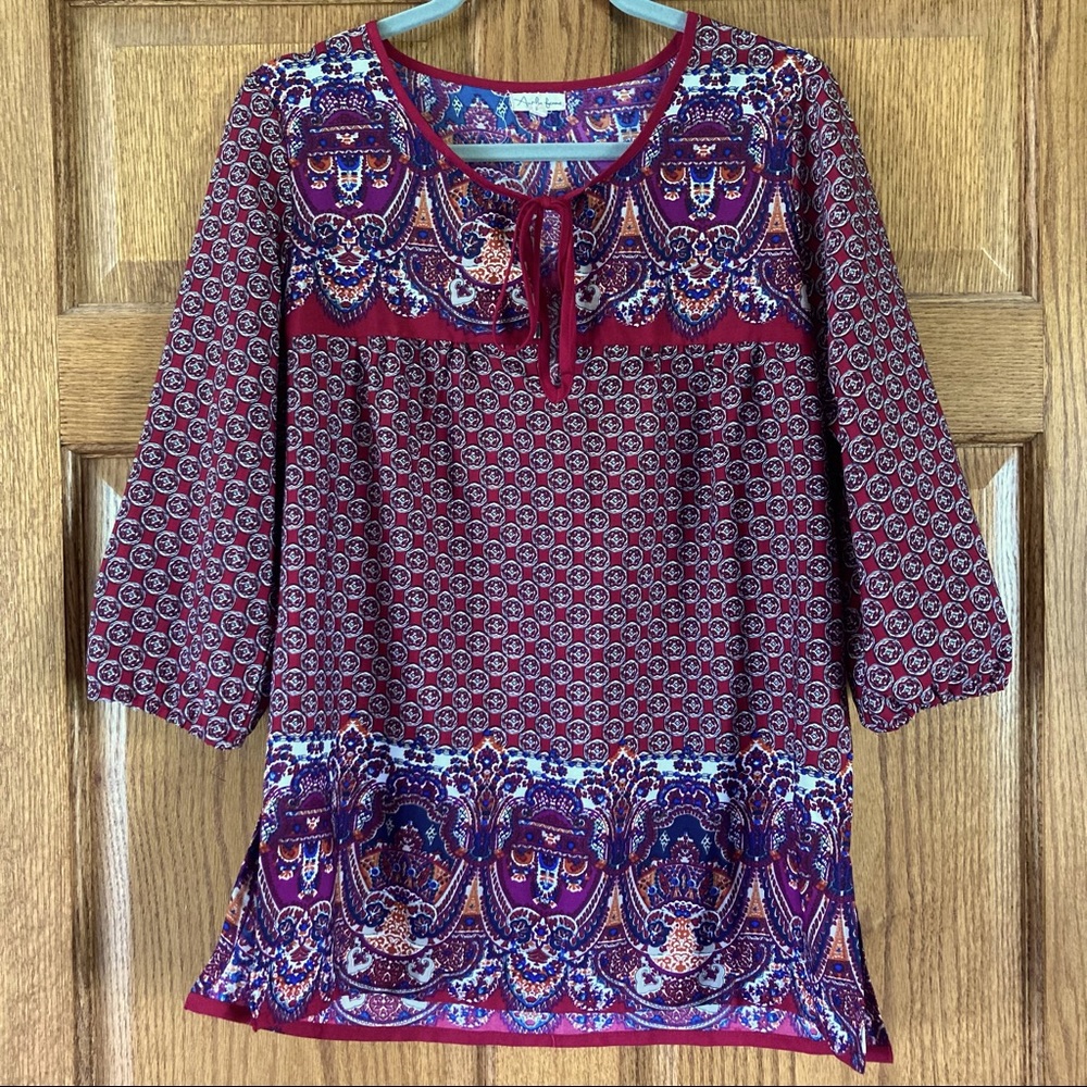 5/$15 Antilia Femme Multicolor Print Top Medium (BUNDLE ONLY)